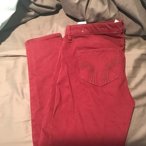 Size 13S Hollister Maroon Skinny Jeans